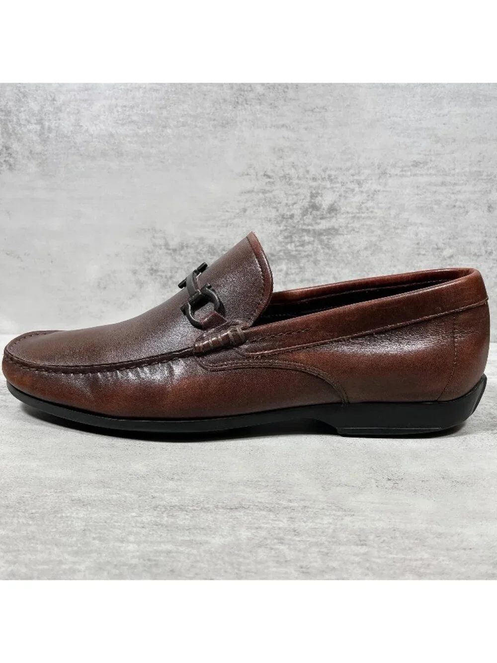 Salvatore Ferragamo Gancini Bit Driving Loafers - Men's Size UK 8 / US 9 EE Wide